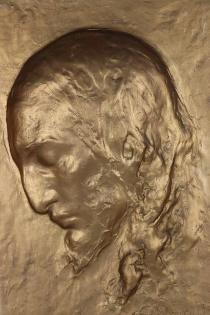null Amedeo GENNARELLI (1881-1943).

Profil du Christ.

Importante plaque en terre-cuite...