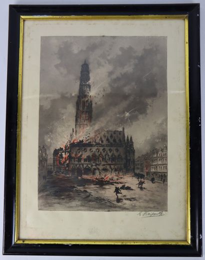 null Gustave FRAIPONT (1849-1923).

Incendies à Reims et Arras pendant la 1ère guerre...