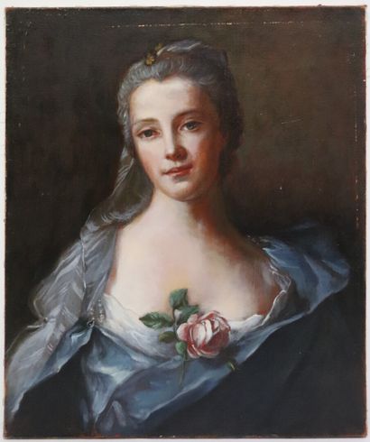 null Jean Marc Nattier (1685-1766), d'après.

Portrait de Manon Balletti.

Huile...