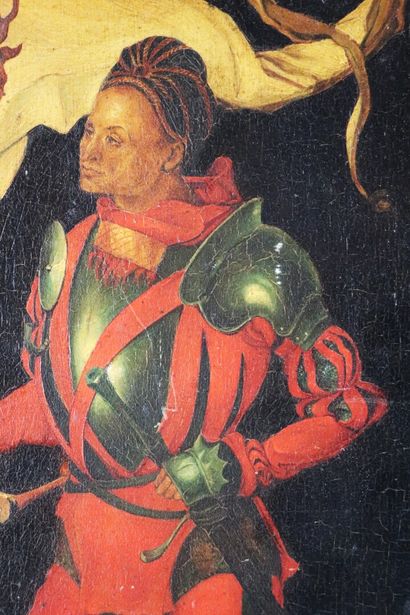 null Geneviève GAUDRE, copiste du Louvre.

Le soldat, d'après Dürer.

Huile sur panneau.

H_50.5cm...