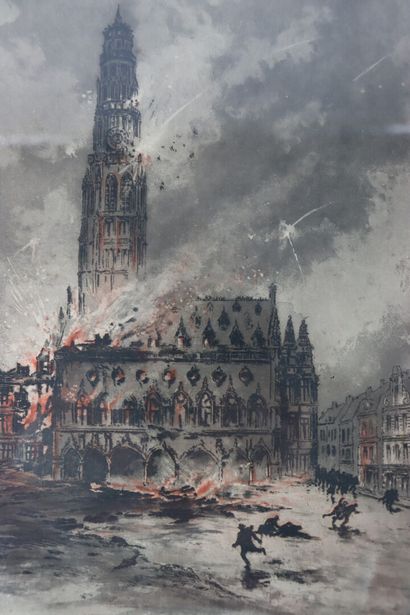 null Gustave FRAIPONT (1849-1923).

Incendies à Reims et Arras pendant la 1ère guerre...