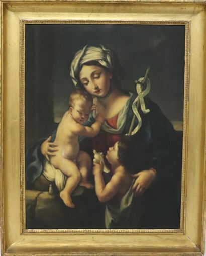 Guido RENI (1575-1642), d'après. 
La Vierge...