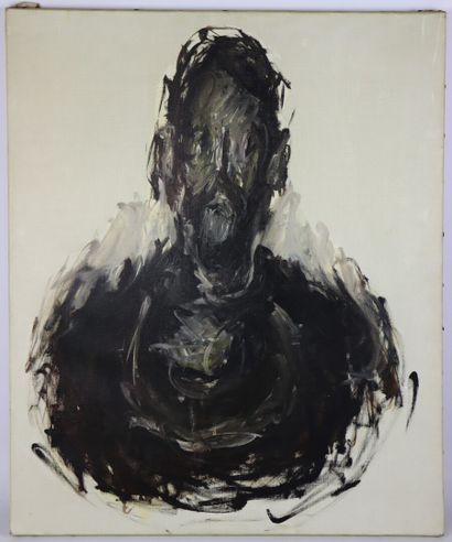 null Claude GROBETY (né en 1940).

Portrait d'homme.

Huile sur toile, signée au...