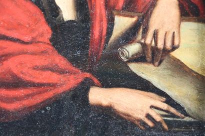 null Domenico ZAMPIERI (1581-1641) dit LE DOMINIQUIN, d'après.

Saint Jean l'Evangéliste.

Huile...