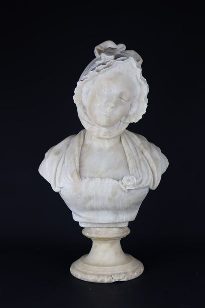 null Jean Baptiste GREUZE (1725-1805), d'après

Jeune fille au bonnet noué.

Buste...