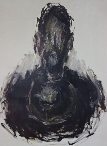 null Claude GROBETY (né en 1940).

Portrait d'homme.

Huile sur toile, signée au...