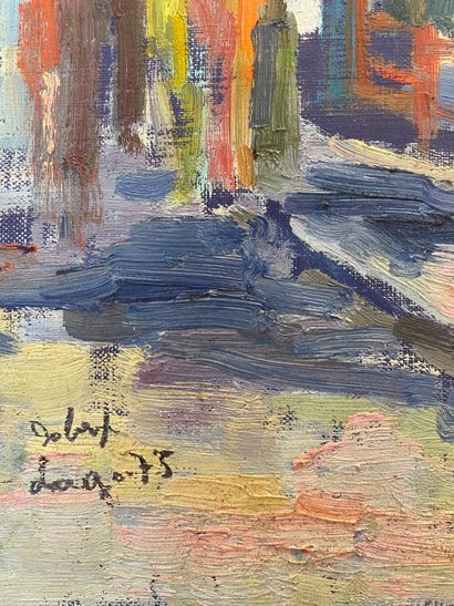null Robert DAGO (1926-2016).

Café parisien.

Huile sur toile, signée en bas à gauche...
