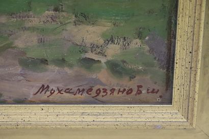 null Chakirzian MOUKHAMEDZIANOV (1930).

Les deux garçons.

Huile sur panneau, signée...