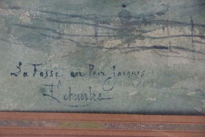 null François LETEURTRE (1882-1958).

La Fosse au Père Jacques.

Aquarelle, signée...