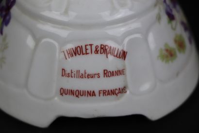 null Service à condiments publicitaire Thivolet & Braillon, distillateurs Roanne,...