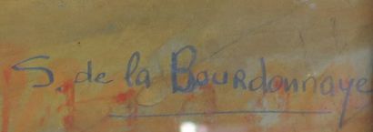 null S de La BOURDONNAYE.

Les Tournesols

Gouache sur papier, signée en bas à droite...