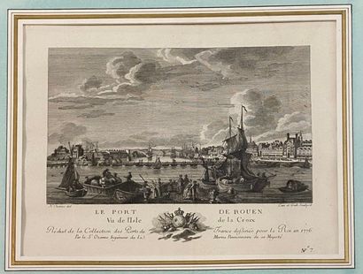 null Ecole française du XVIIIème siècle.

- Le Port de Rouen,

- Le Port de Fécamp,

-...