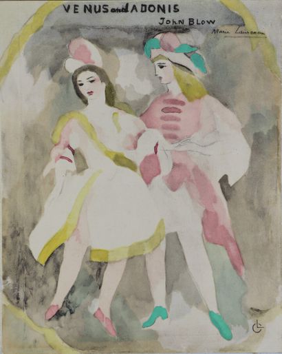 null Marie LAURENCIN (1885-1956), d'après.

Venus et Adonis, pour John Blow.

Lithographie...