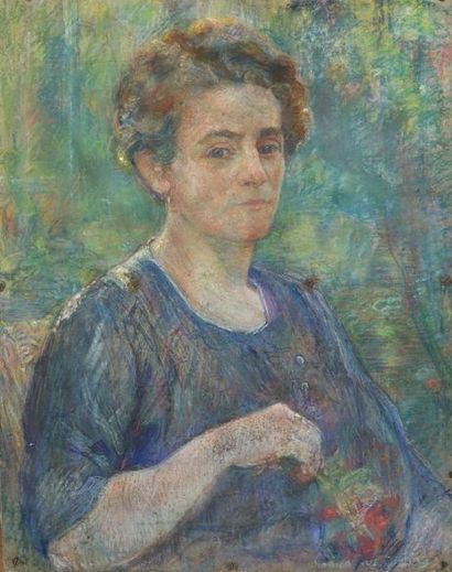 null Charles-Albert GUEDRY (1884-1973).

Portrait présumé de Mme Berthoud.

Pastel,...