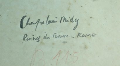 null Roger CHAPELAIN-MIDY (1904-1992).

Le forum à Rome.

Encre sur papier, signée...