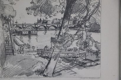 null Jacques BELTRAND (1874-1977).

Paris, la Seine.

Crayon sur papier, signé en...