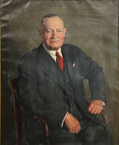 null Axel HOU (1860-1948).

Portrait de M. Carl Adolph Von Bulow (1881-1957). (cravate...