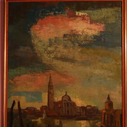 null Wolf REUTHER (1917-2004).

Vue de Venise.

Huile sur toile.

Signée en bas à...