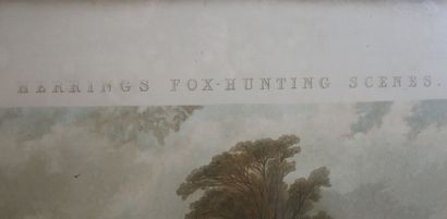 null J. HARRIS, d'après J.F. HERRING Senior.

Herring's Fox-Hunting Scene, Full Cry.

Aquatinte.

XIXème...