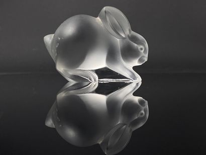 null LALIQUE France. 

Lapin en cristal moulé et taillé.

L_ 7 cm