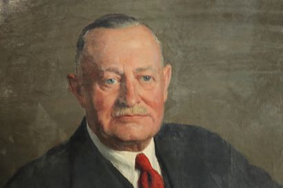 null Axel HOU (1860-1948).

Portrait de M. Carl Adolph Von Bulow (1881-1957). (cravate...