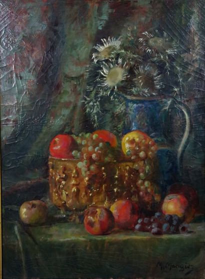 null Marius MANGIEZ (1867-1952)

Huile sur toile, nature morte aux fruits.

Signée...