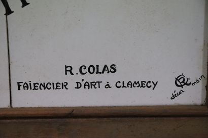 null Louis SARRAUD, sculpteur à Nevers et Roger COLAS, faïencier d'art à Clamecy.

Unité...