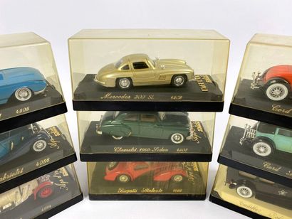 null SOLIDO AGE D'OR.

Lot de 9 véhicules miniatures 1/43e.

Boîtes d'origine ; dont...