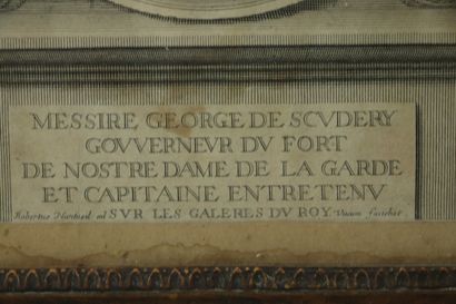 null Robert NANTEUIL (1623-1678).

Portrait de Georges de Scudéry, Gouverneur du...