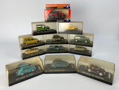 null SOLIDO.

Lot de 12 véhicules miniatures 1/43e.

Boîtes d'origine ; dont CITROEN...