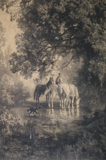 null François Louis Fritz DE NIEDERHÄUSERN (1828-1888).

Paysages animés d'animaux.

Suite...