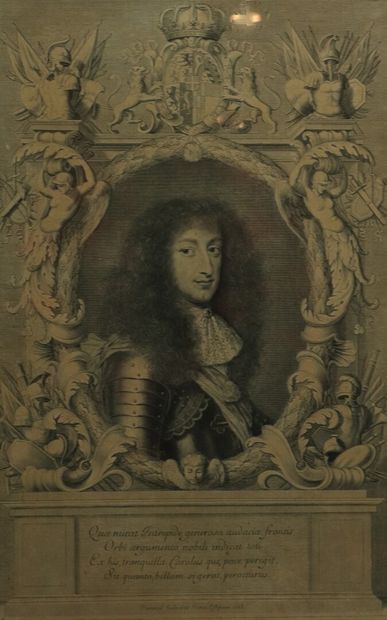 null Robert NANTEUIL (1623-1678).

Charles Emmanuel II, Duc de Savoie.

Armoiries...
