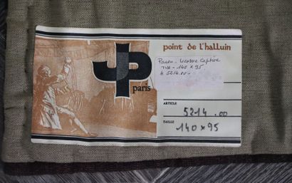 null La licorne captive

Tapisserie imprimée, le bolduc signé JP Paris.

H_140 cm...