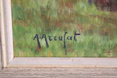 null Antoni VILA ARRUFAT (1896-1989).

Paysage de l'Ardèche.

Huile sur panneau,...