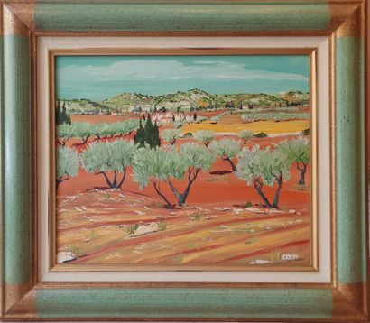 null Jean-Claude TRON (né en 1943).

Paysage. 

Huile sur toile, signée en bas à...