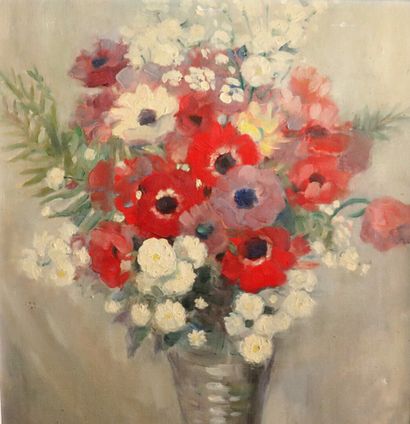 null Charley GARRY (1891-1973).

Vase de fleurs.

Huile sur toile, signée en bas...