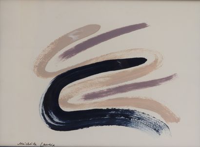 null Michèle LAVEIX (XXème-XXIème siècles).

Composition.

Acrylique sur papier,...