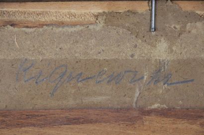 null Charles SPINDLER (1865-1938).

Vue de Riquewihr.

Tableau en marqueterie, signé...