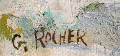 null Georges ROCHER (1927-1984)

La brune au regard, 1961.

Huile sur toile, signée...