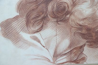 null Ecole française du XVIIIème siècle.

Portrait d'homme barbu.

Grand dessin à...