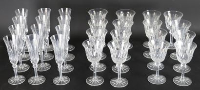 null SAINT LOUIS.

Partie de service de verres en cristal comprenant : douze flutes...