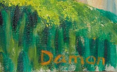 null Hubert DAMON (1935-2020).

La Côte d'Azur.

Huile sur toile, signée en bas à...