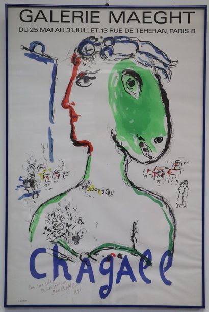 null Marc CHAGALL (1887-1985).

Affiche pour l'exposition à la Galerie Maeght du...