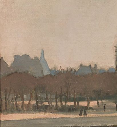 null Louis CHARLOT (1878-1951).

Notre Dame de Paris depuis le quai d'Orléans.

Huile...