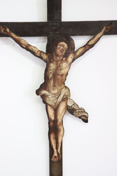 null Ecole italienne ou espagnole du XVIIème siècle.

Christ en croix.

Huile sur...