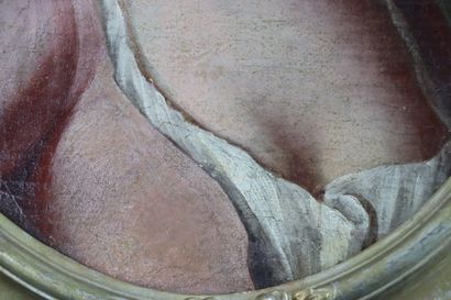 null Ecole Vénitienne du XVIIIème siècle.

Portrait de femme.

Huile sur toile, ovale.

H_39...