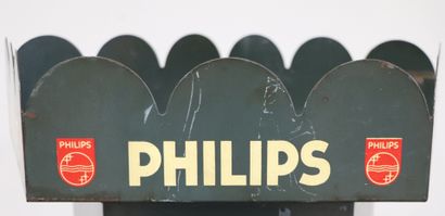 null Kiosque en tôle peinte PHILIPS, à la manière d'une colonne Morris.

H_108,5...