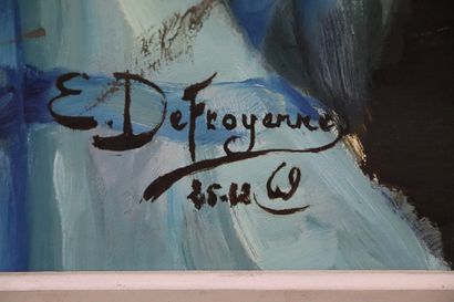 null Edmond DEFROYENNES (1896-1977).

Nature morte au lièvre.

Huile sur toile, signée...
