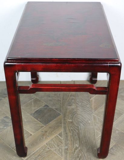 null CHINE ou INDOCHINE, vers 1900.

Paire de tables basses rectangulaires en bois...