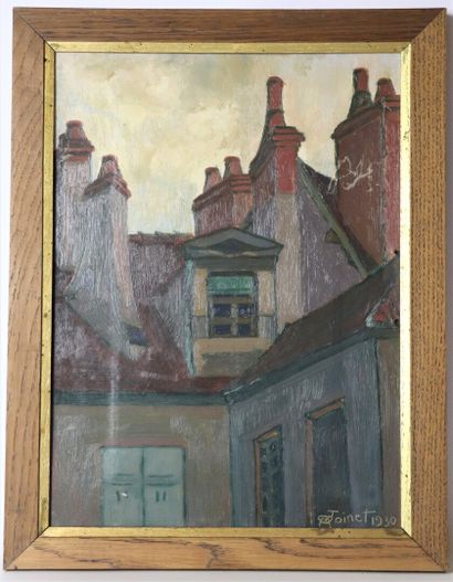 null Maurice JOINET (1904-1974).

Nevers, les toits.

Huile sur carton, signée en...
